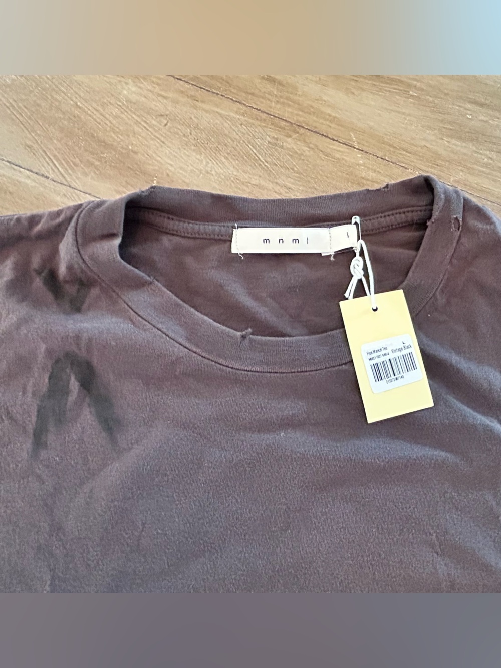 mnml Men’s Paint Splatter Oversized T-Shirt- Brown